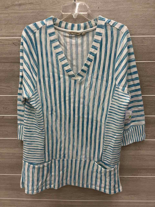 Soft Surroundings Size 1X Teal Plus Sweatshirt