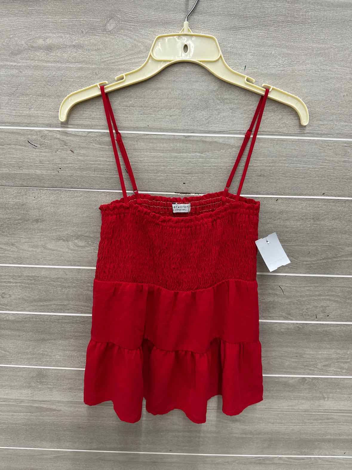 Paper Crane Size S Red Womens Tank Top