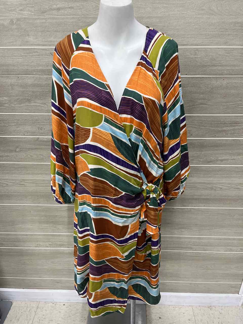 ELOQUII Size 20 Multi-Color Plus Dress