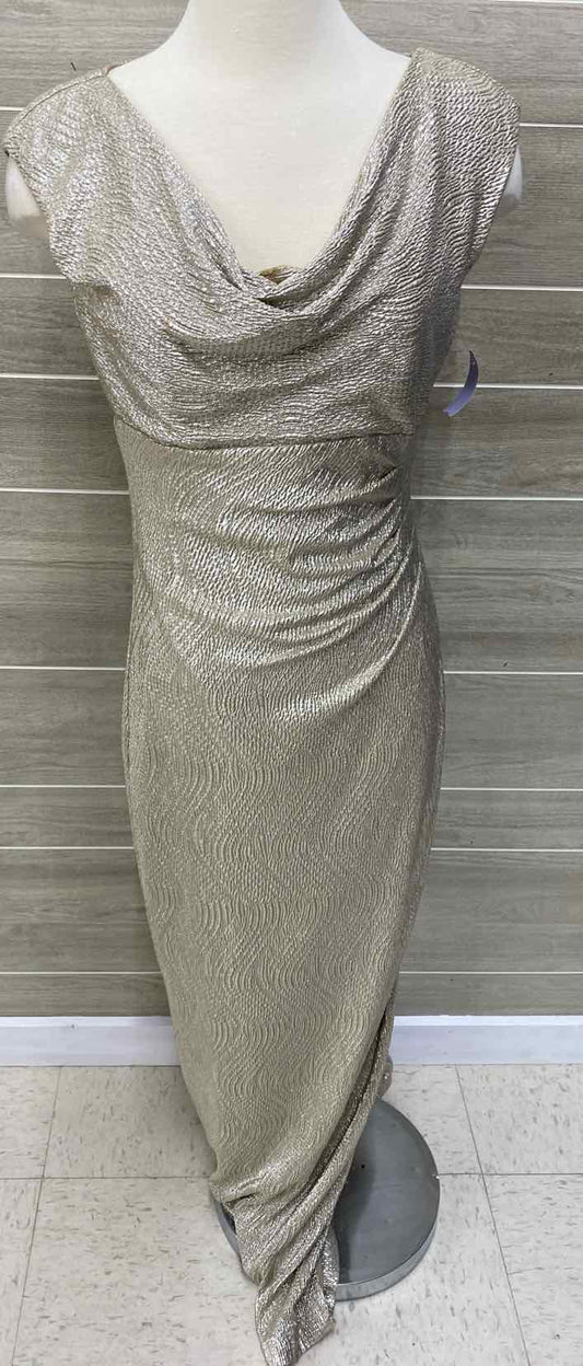 Ralph Lauren Gold Womens Size 8 Gown/Evening Wear