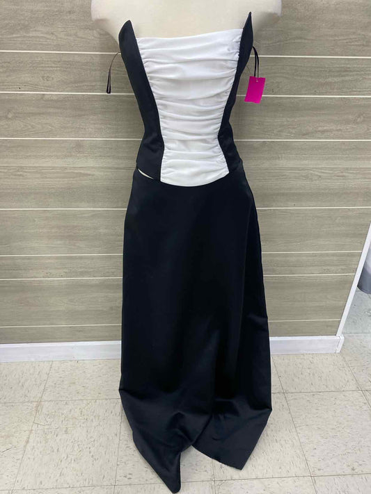 Jessica McClintock Black Womens Size 7 Gown/Evening Wear