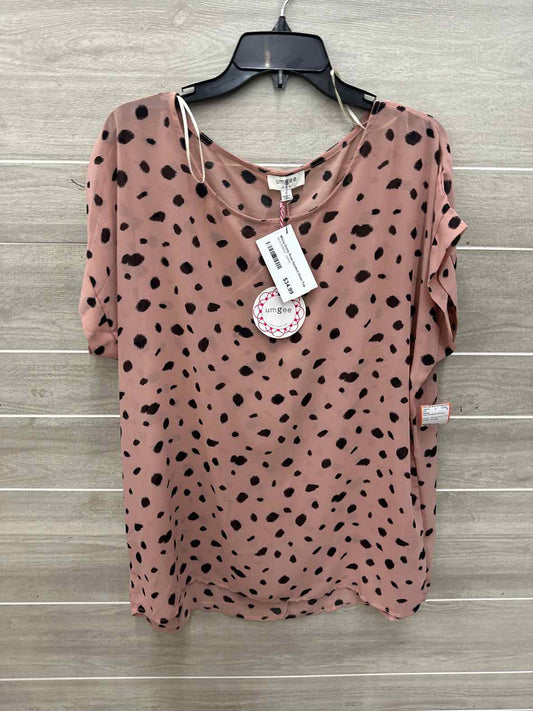 Umgee Size L Pink Womens Shirt