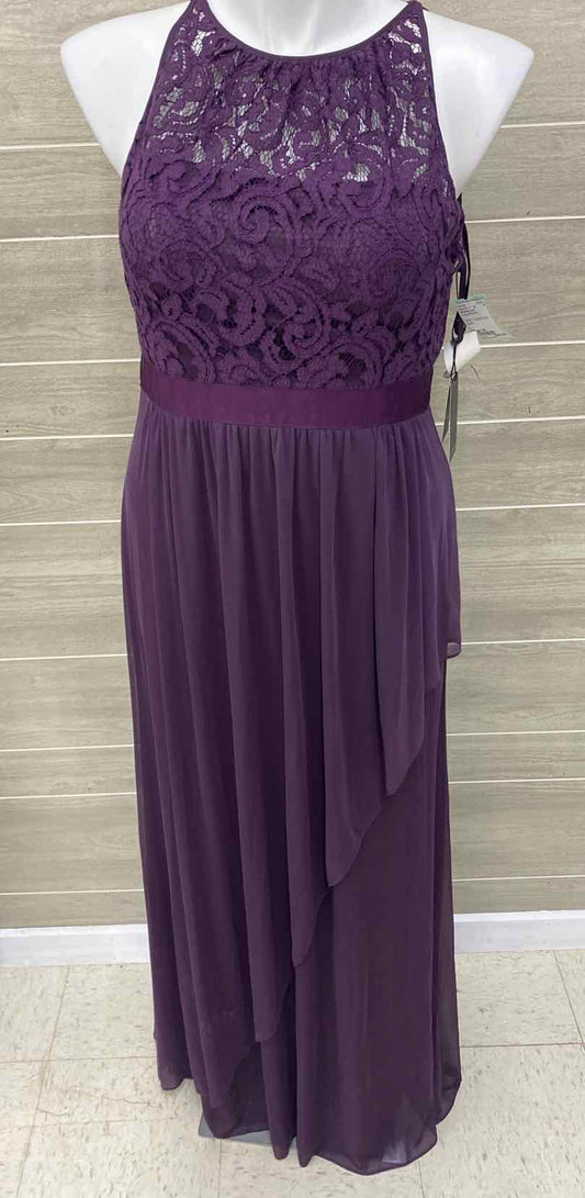 Adrianna Papell Purple Womens Size 14 Gown/Evening Wear