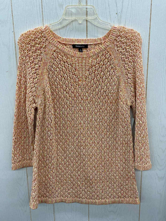 Relativity Peach Womens Size M Sweater