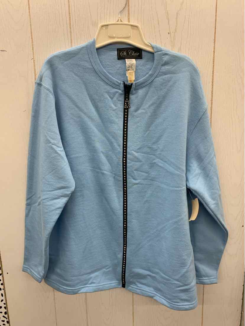 St. Clair Blue Womens Size L Sweatshirt