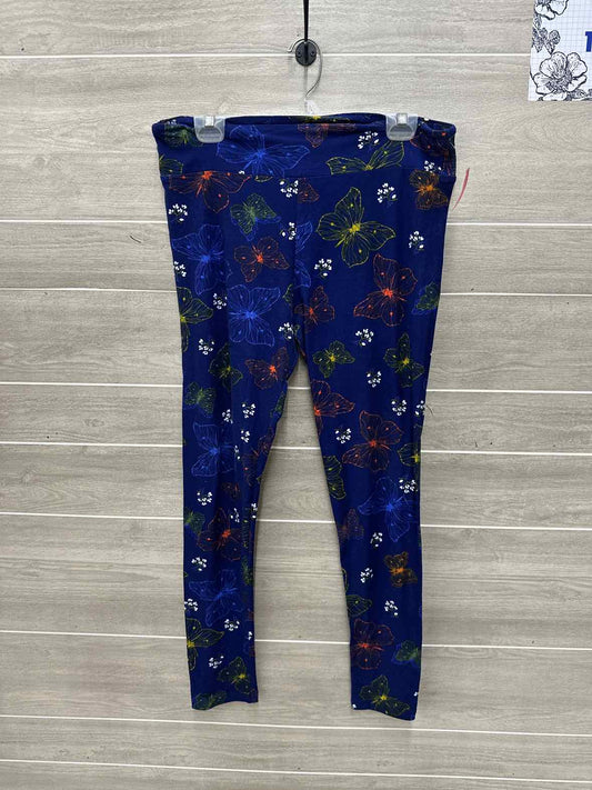 Lularoe Blue Womens Women Size 18/20 Leggings