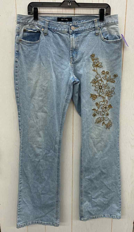 Daisy Fuentes Blue Womens Size 12 Jeans