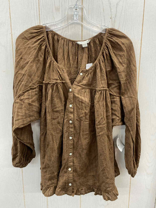 American Eagle Brown Womens Size XS Shirt