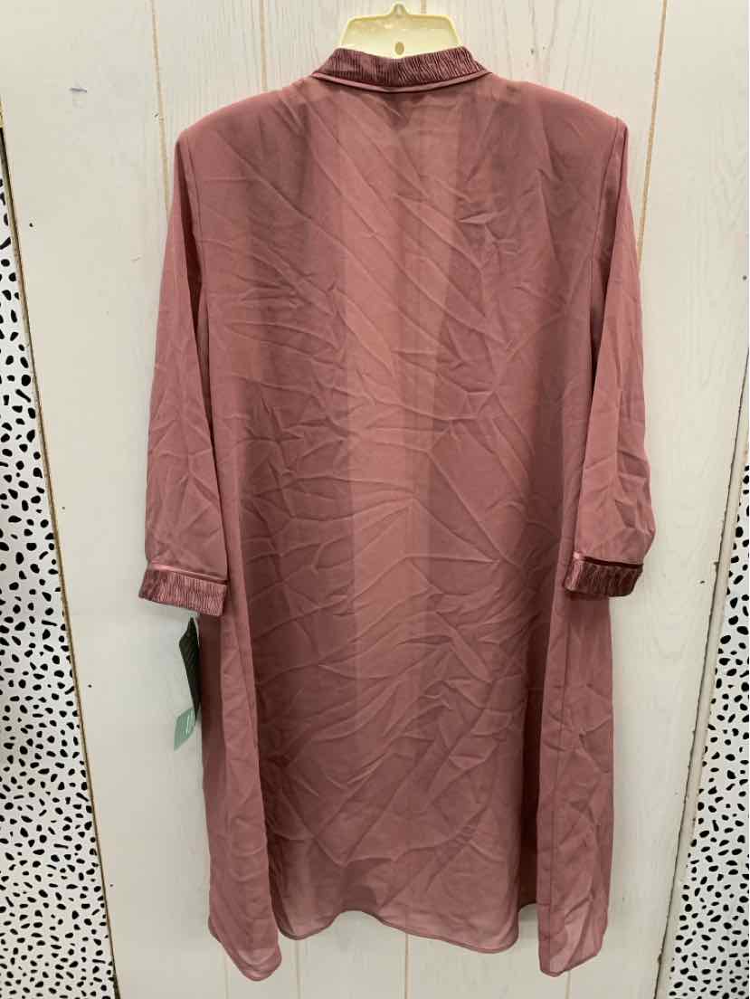 Maya Brooke Pink Womens Size 16 Shirt