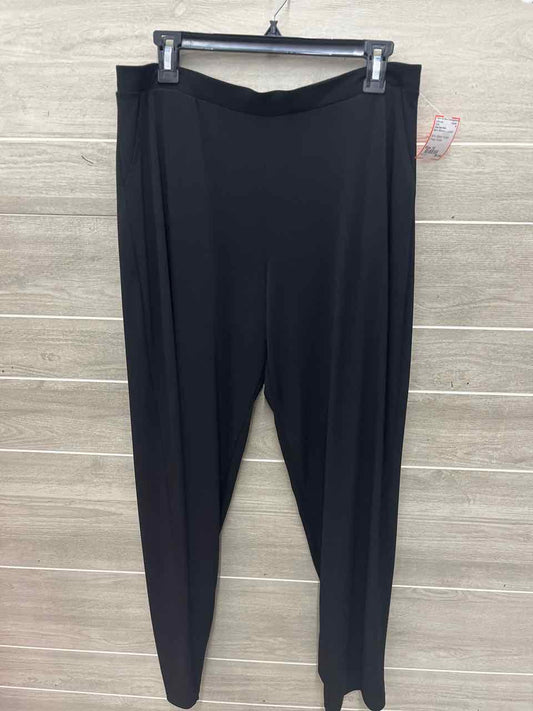 Clara Sun Woo Size 16 Black Womens Pants