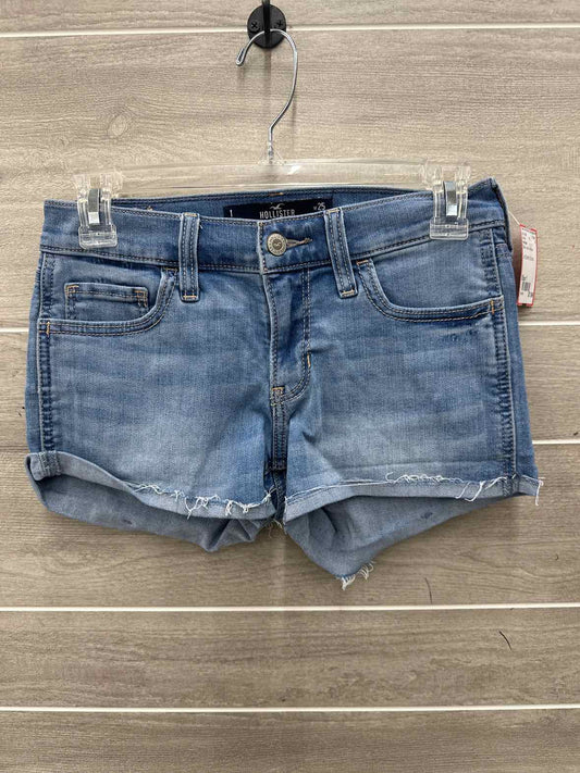 Hollister Size 1 Blue Junior Shorts