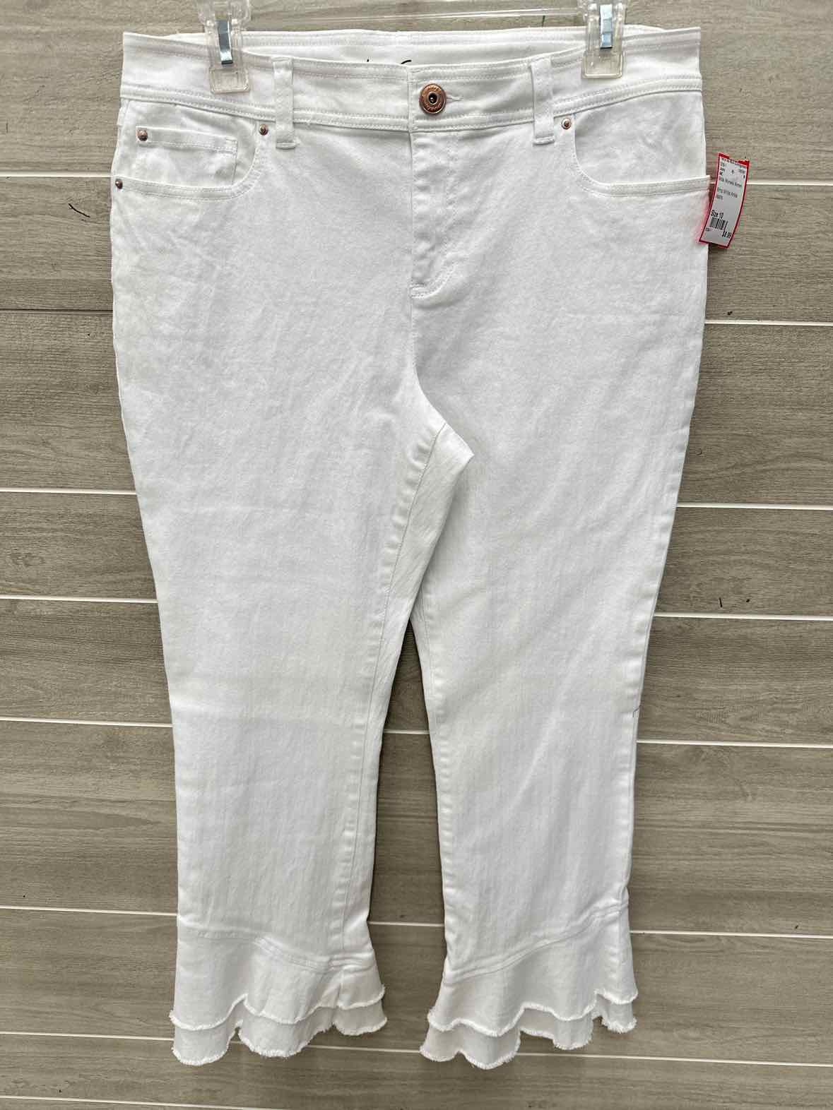 INC Size 10 White Womens Jeans