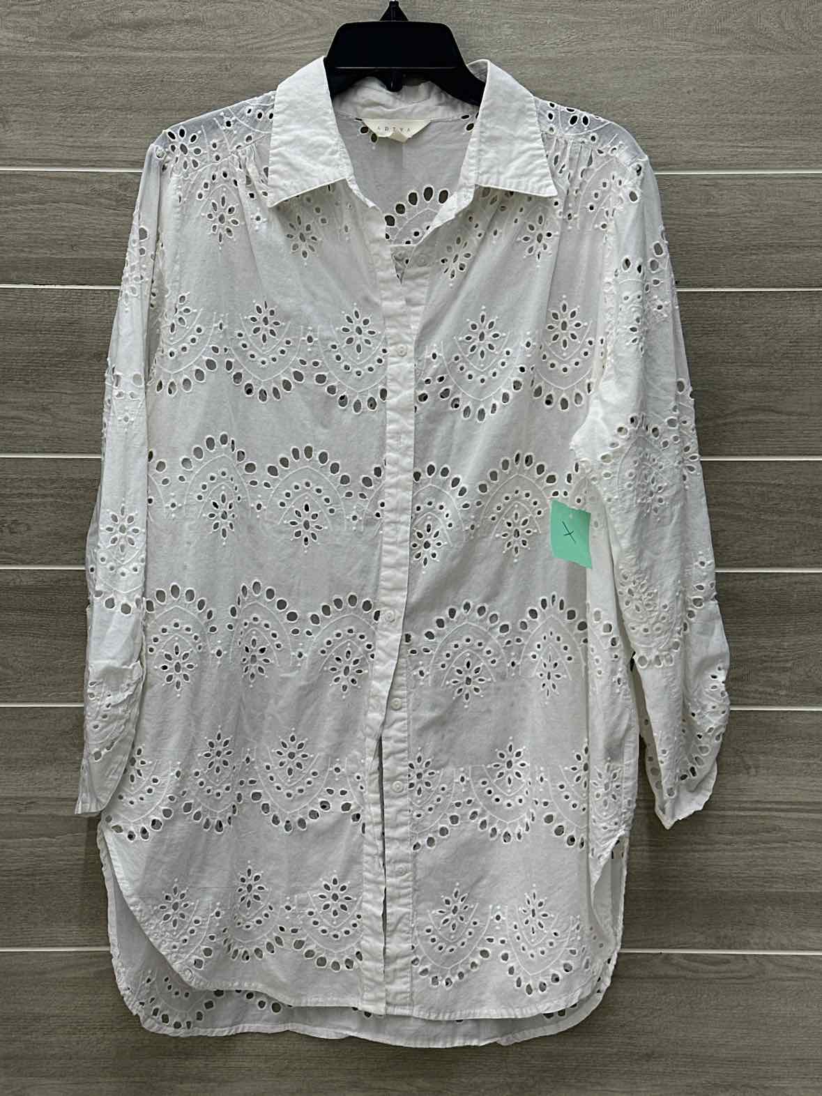 Adiva Size L Cream Womens Shirt
