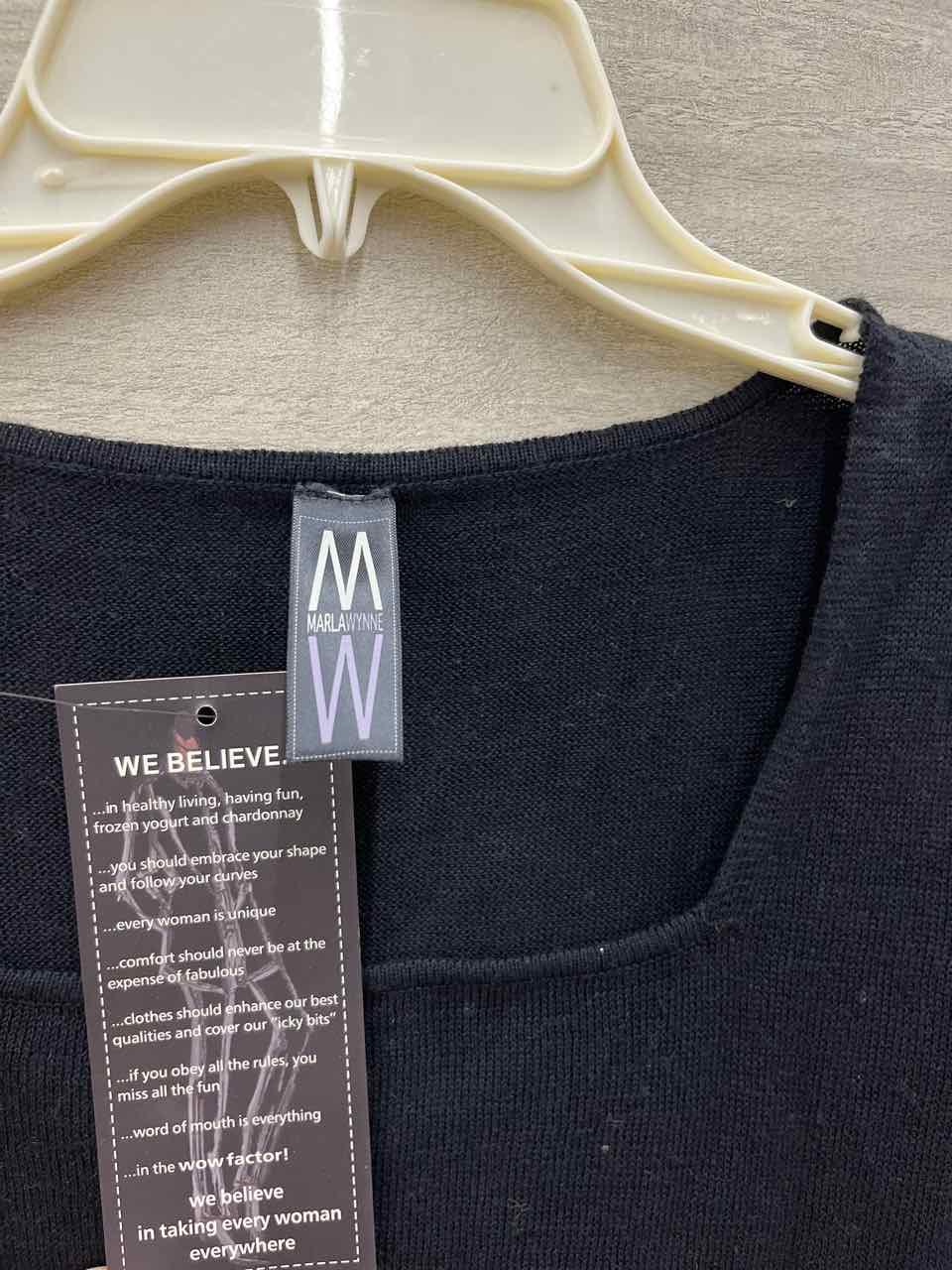 Marla Wynne Black Womens Women Size L Tank Top