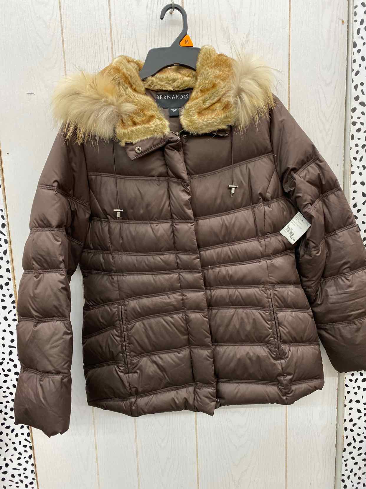 Bernardo Brown Womens Size M Jacket (Outdoor)