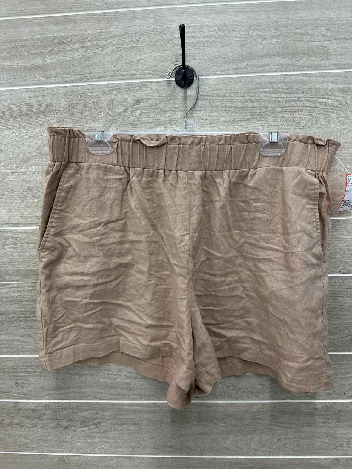 89th & Madison Size 14 Tan Womens Shorts