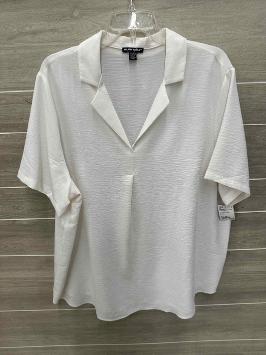 Hilary Radley Cream Womens Women Size XXL Shirt