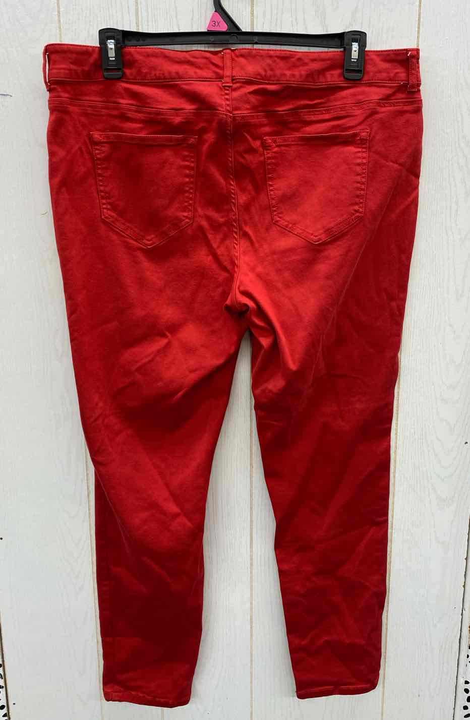 Maurices Red Womens Size 20 Pants