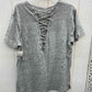 PINK Gray Womens Size L Shirt