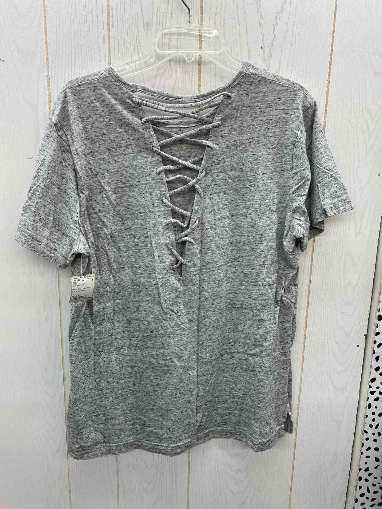 PINK Gray Womens Size L Shirt