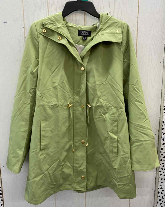 Dennis Basso Green Womens Size XS Jacket (Outdoor)