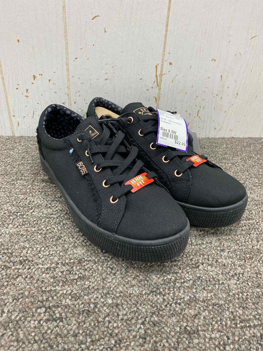 Bobs Black Womens Size 8.5W Shoes/Footwear