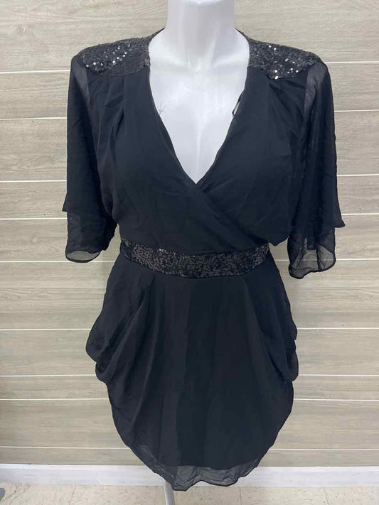 City Chic Black Womens Women Size 14 Dress
