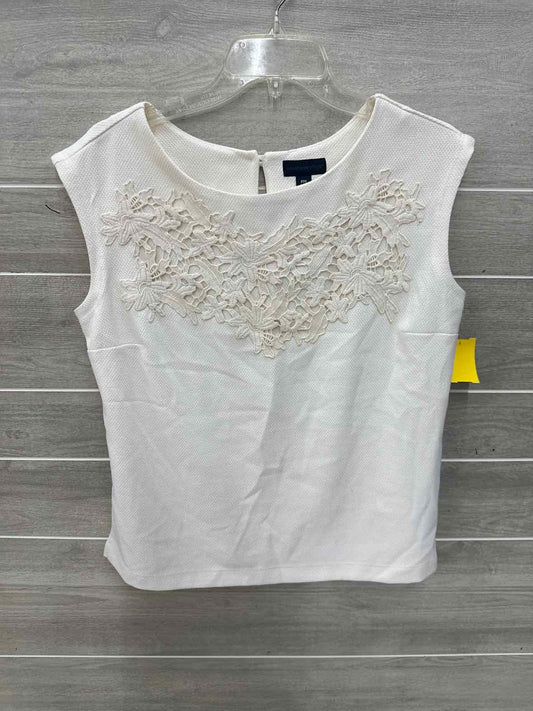 Worthington Cream Womens Women Size M/P Shirt