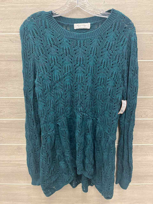 Grace & Lace Size M Teal Womens Sweater