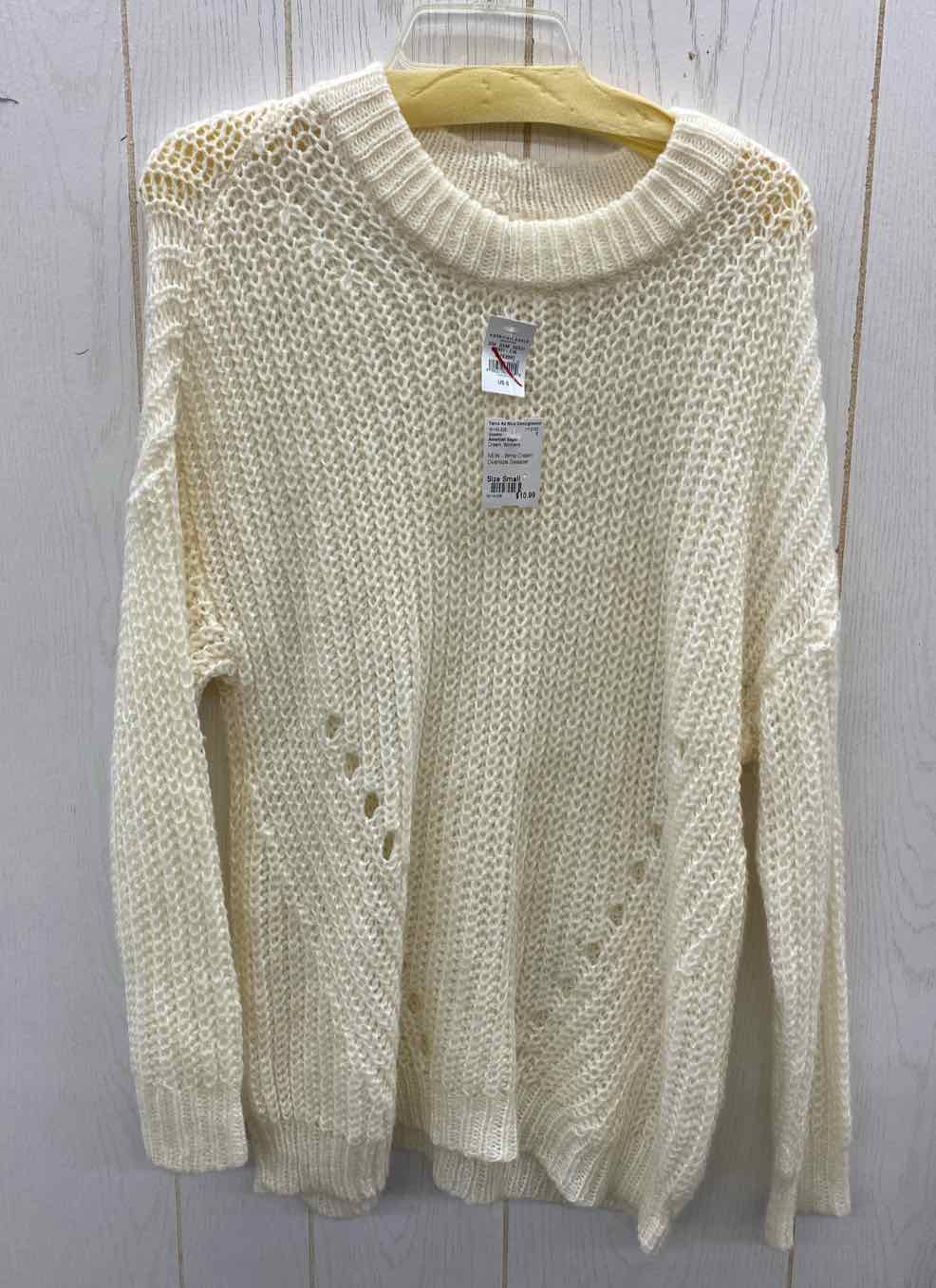 American Eagle Cream Womens Size Small Sweater