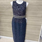 MAC DUGGAL Size 12 Navy Womens Gown/Evening Wear