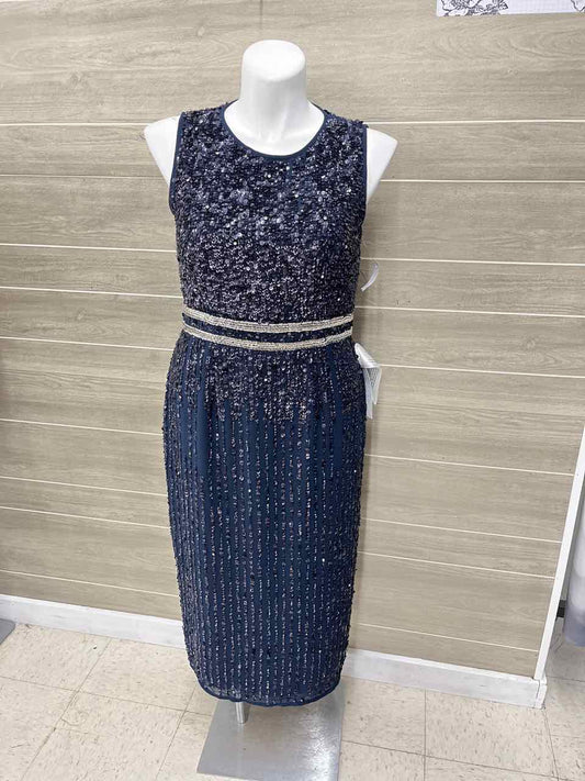 MAC DUGGAL Size 12 Navy Womens Gown/Evening Wear