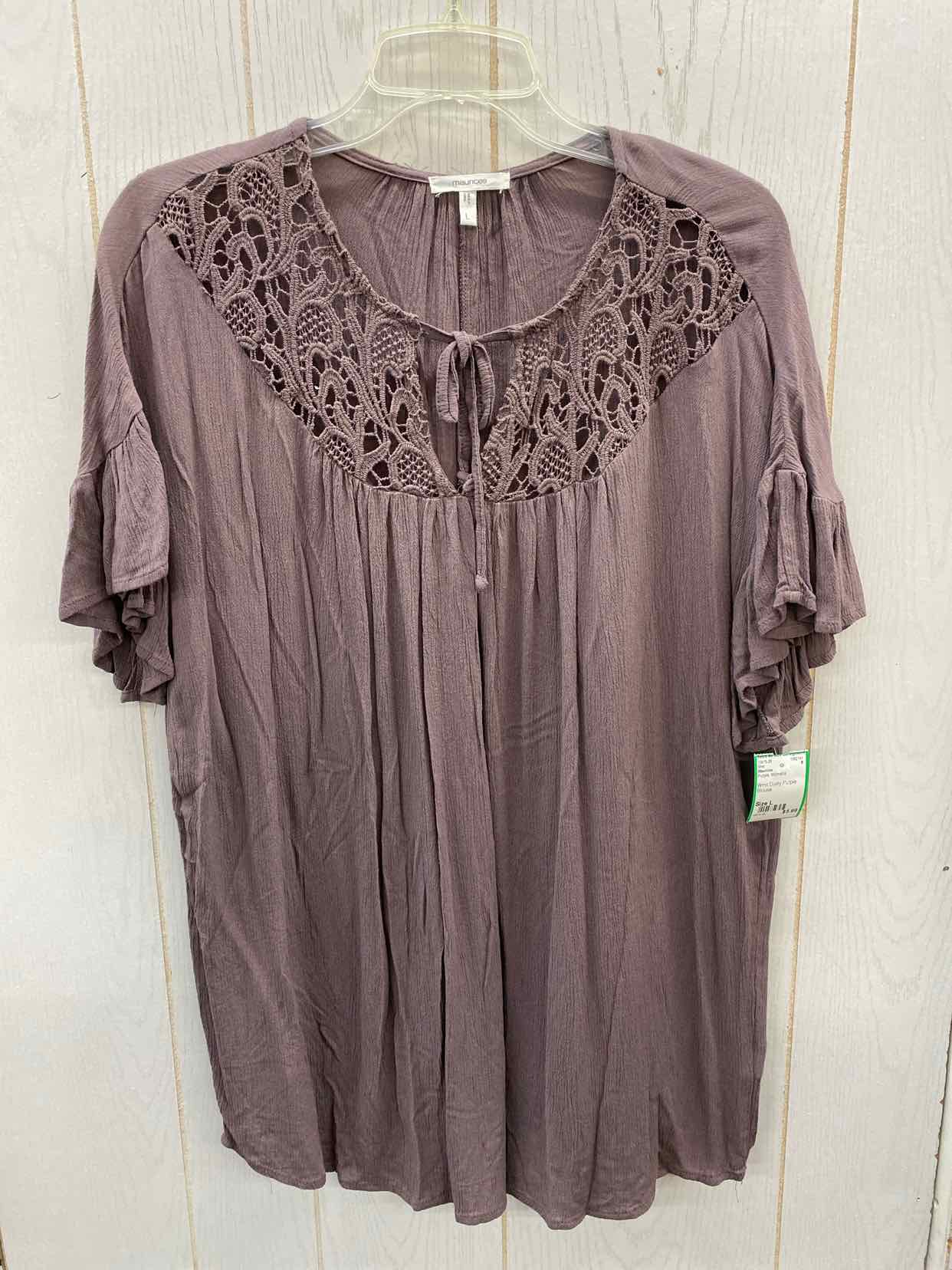 Maurices Purple Womens Size L Shirt