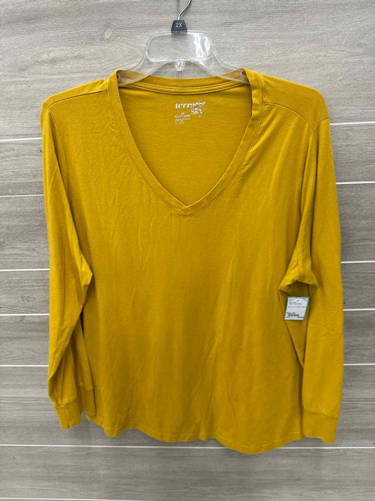 Terra & Sky Size 3X Yellow Plus Shirt