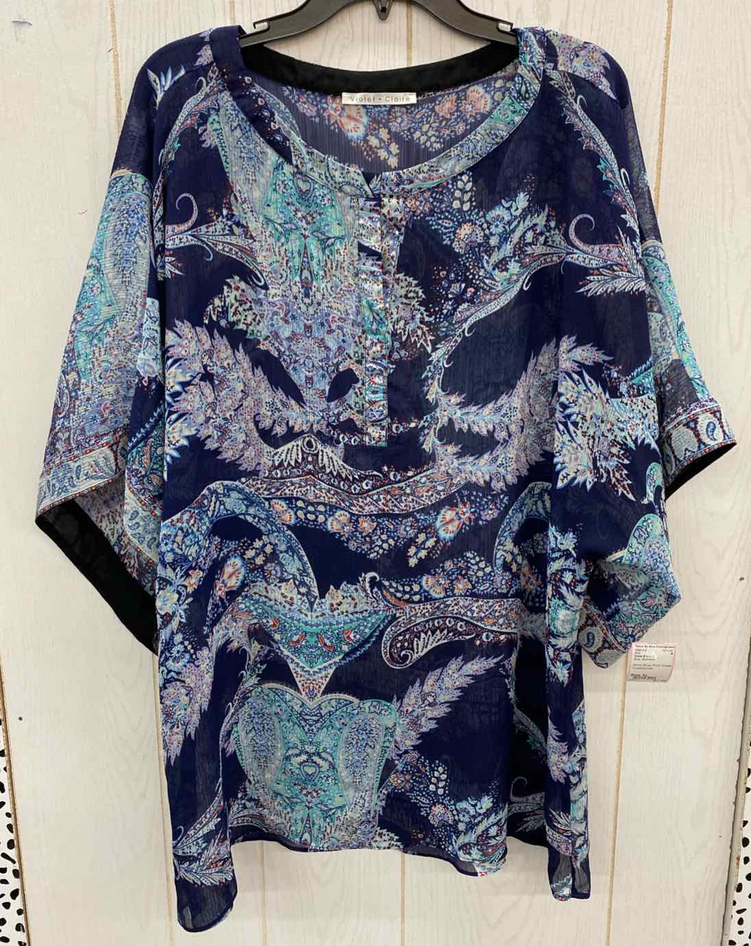 Violet & Claire Blue Womens Size XL Shirt