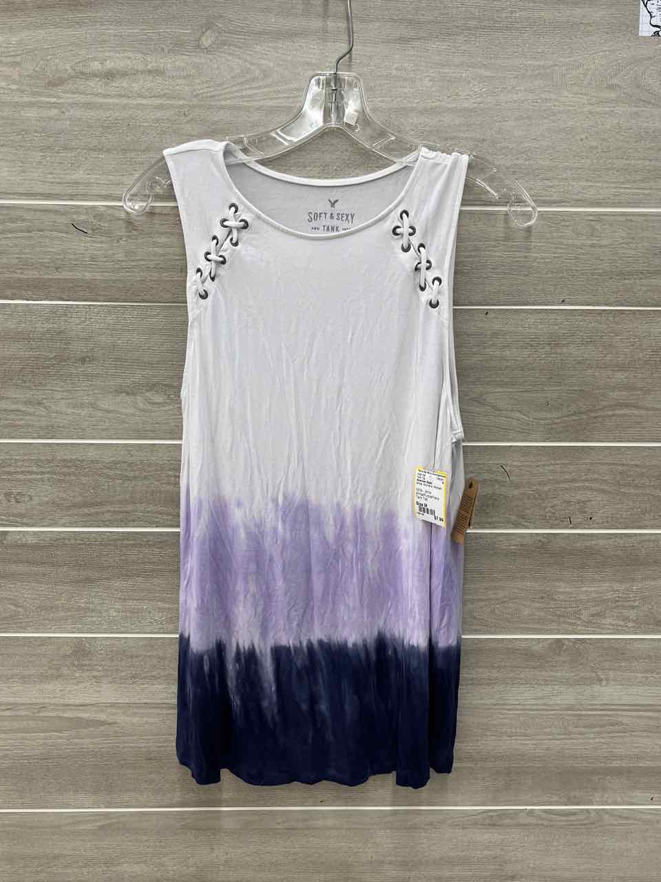 American Eagle White Womens Women Size M Tank Top