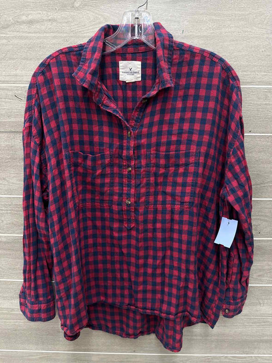 American Eagle Size S Blue Womens Shirt