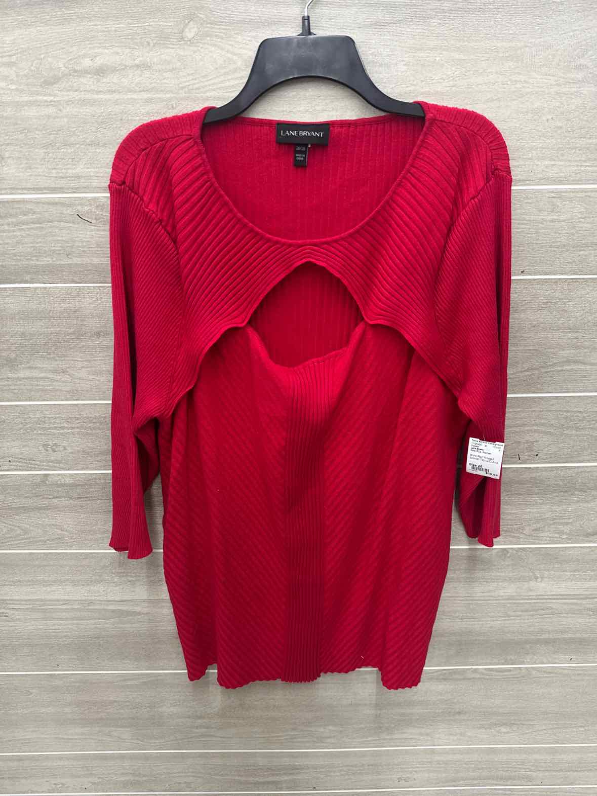 Lane Bryant Size 26 Red Plus Sweater