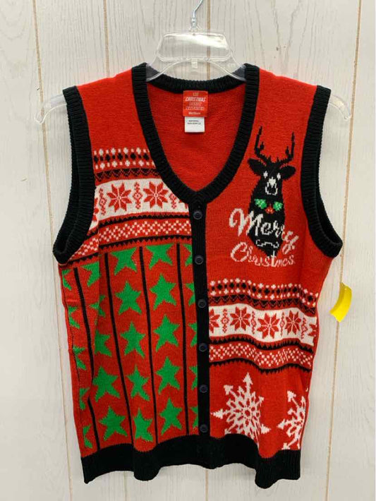 Red Womens Size M Vest