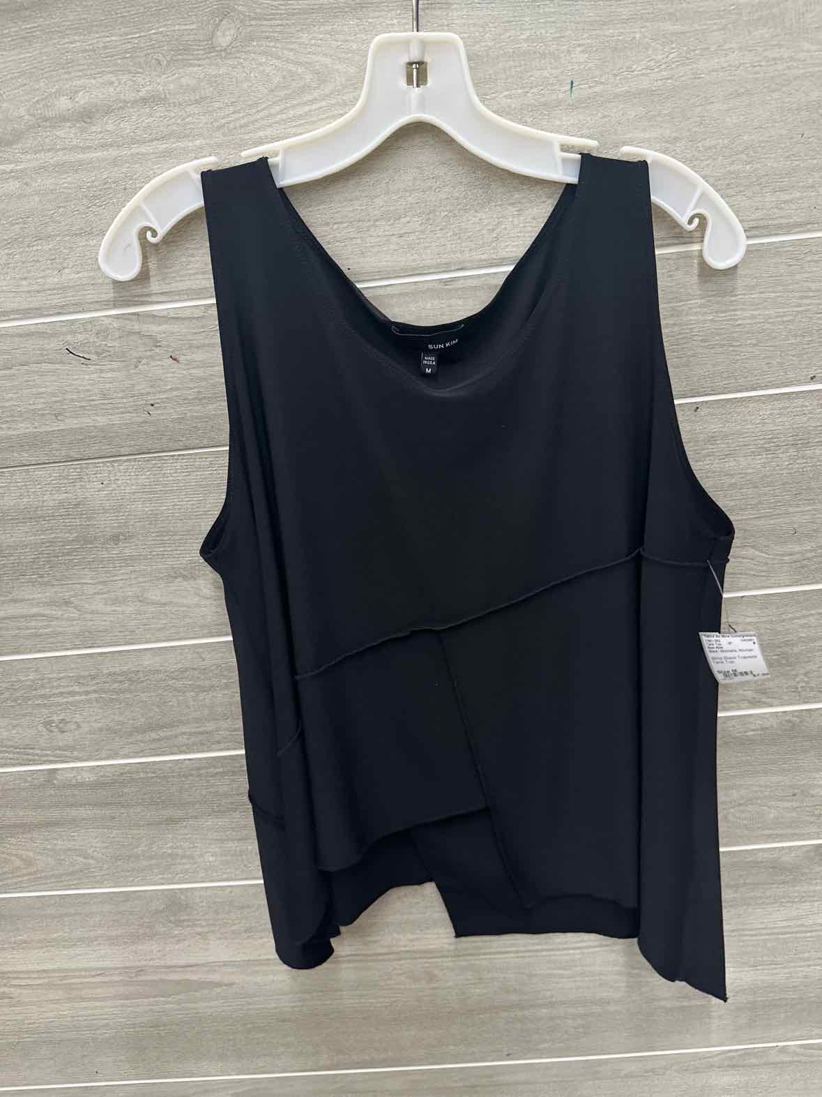 Sun Kim Size M Black Womens Tank Top