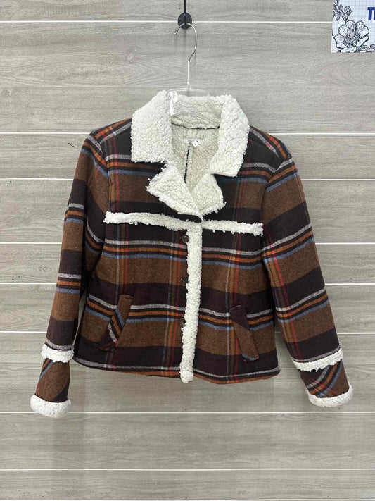 Maurices Brown Womens Women Size L Jacket (Outdoor)