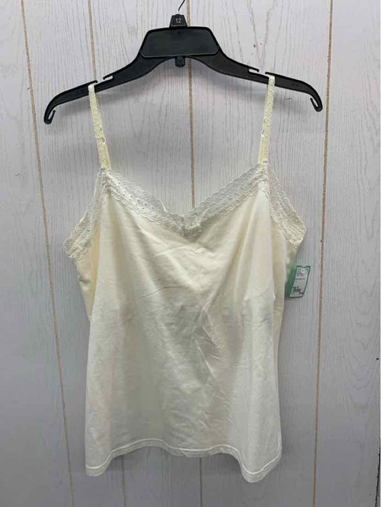 Faded Glory Cream Womens Size 16 Tank Top