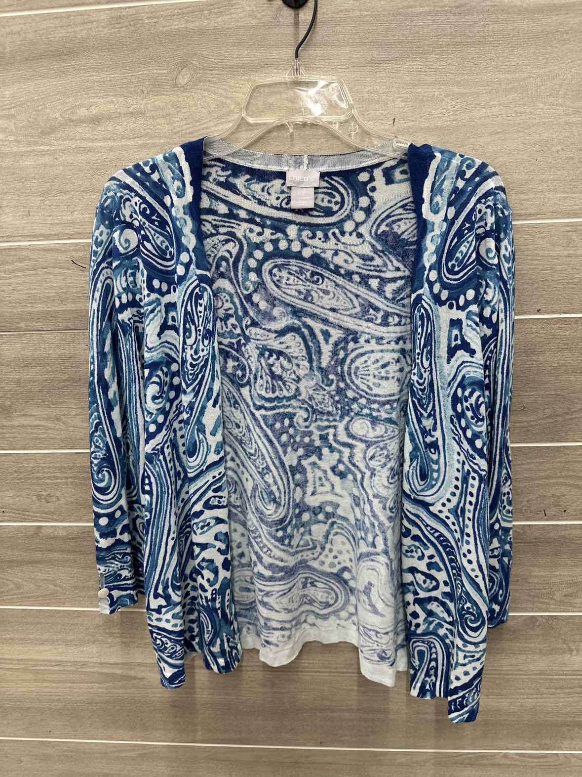 Chico's Size M/L Blue Womens Shirt