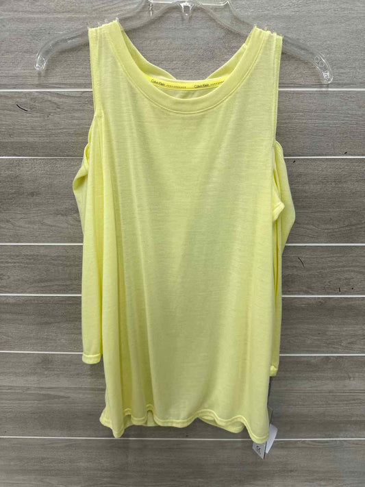 Calvin Klein Yellow Womens Women Size Small Shirt