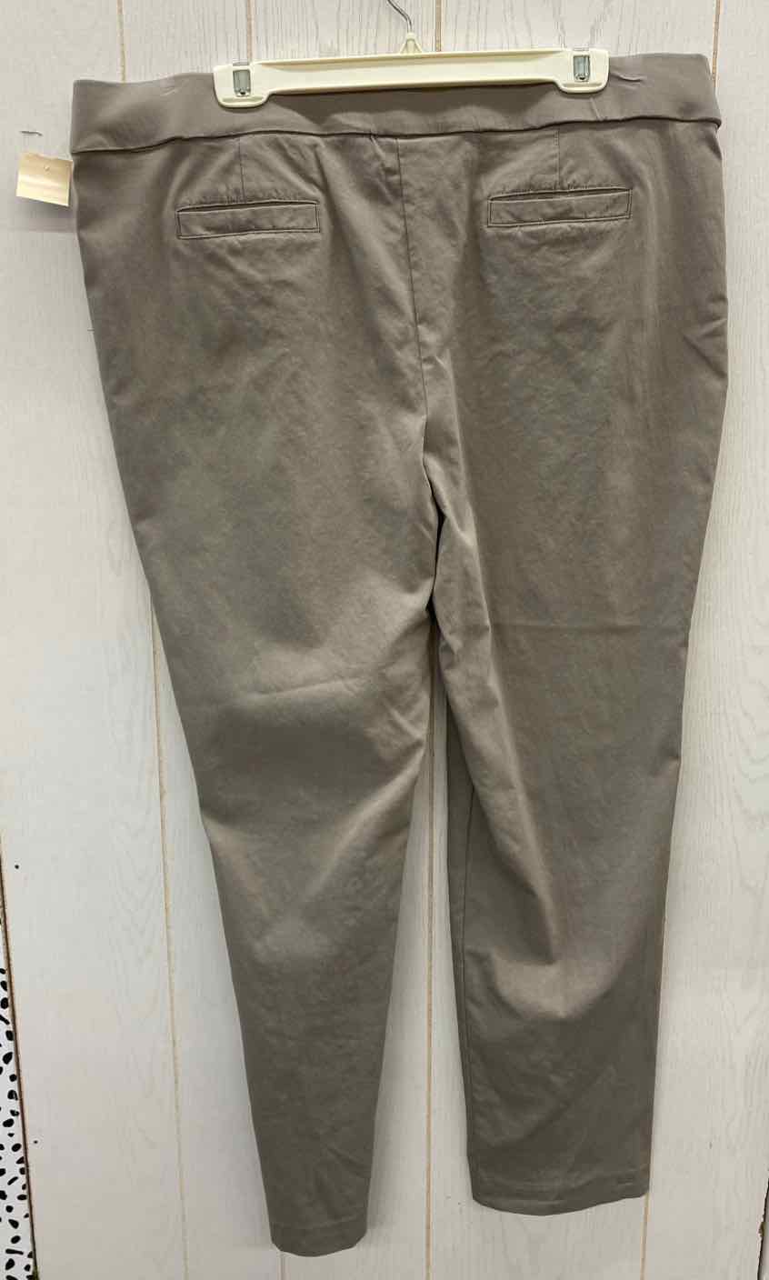 Liz Claiborne Taupe Womens Size 20 Tall Pants