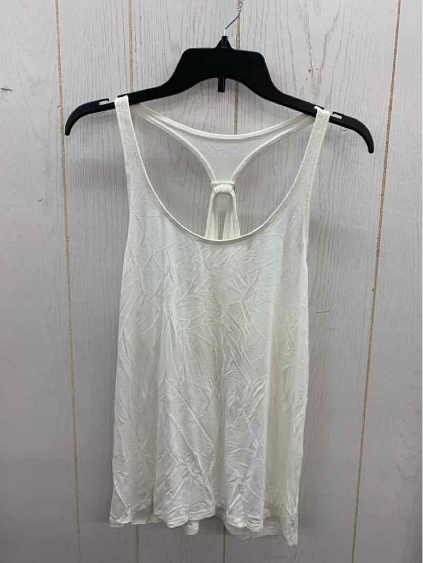 American Eagle White Womens Size M Tank Top