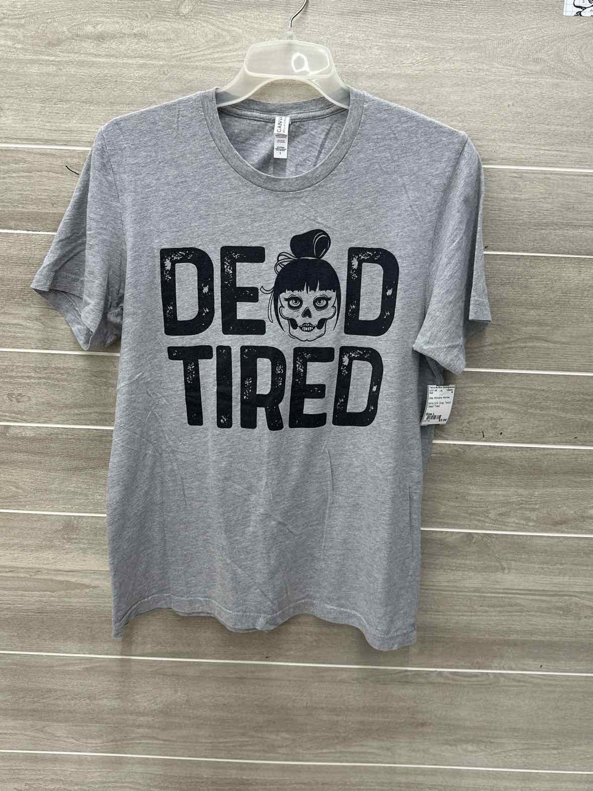 Gray Womens Women Size L Shirt