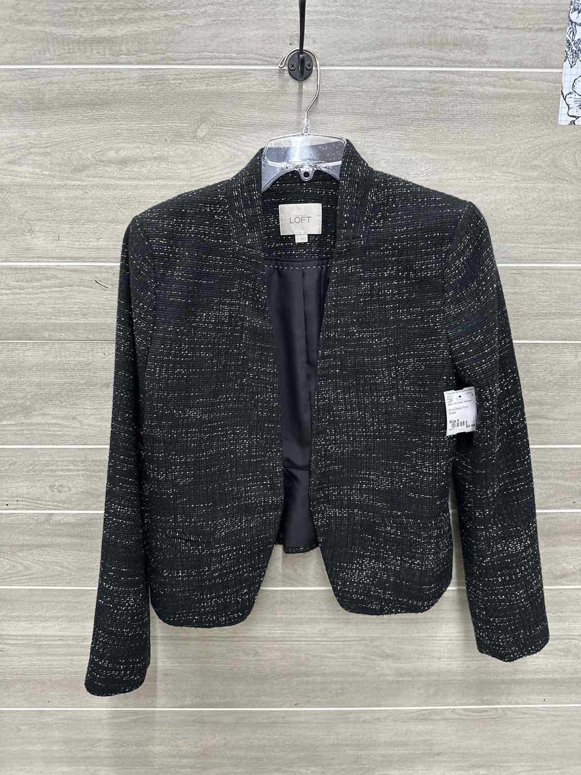 LOFT Size 6 Black Womens Blazer