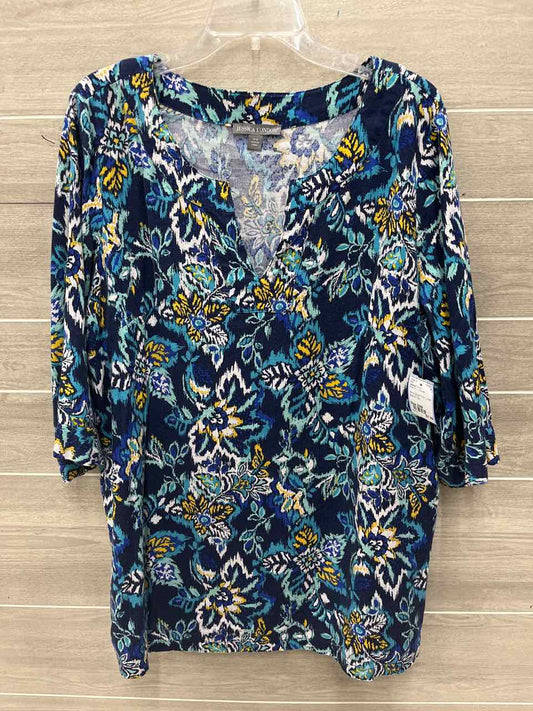 Jessica London Size 20W Blue Plus Shirt