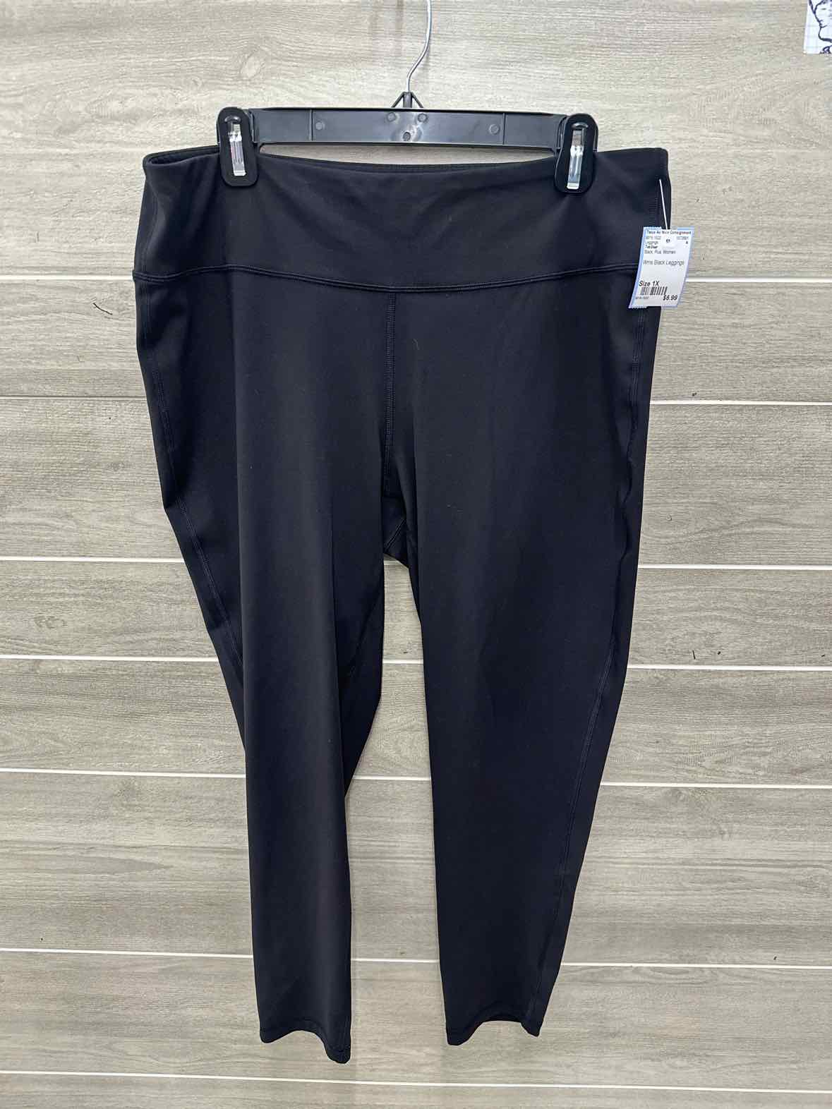 TekGear Size 1X Black Plus Leggings